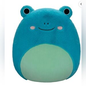 Squishmallows FuzzAMallow Official 12 inch Ludwig the Teal Frog